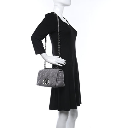 Christian Dior Lambskin Cannage Caro Bag Grey 2 of 9