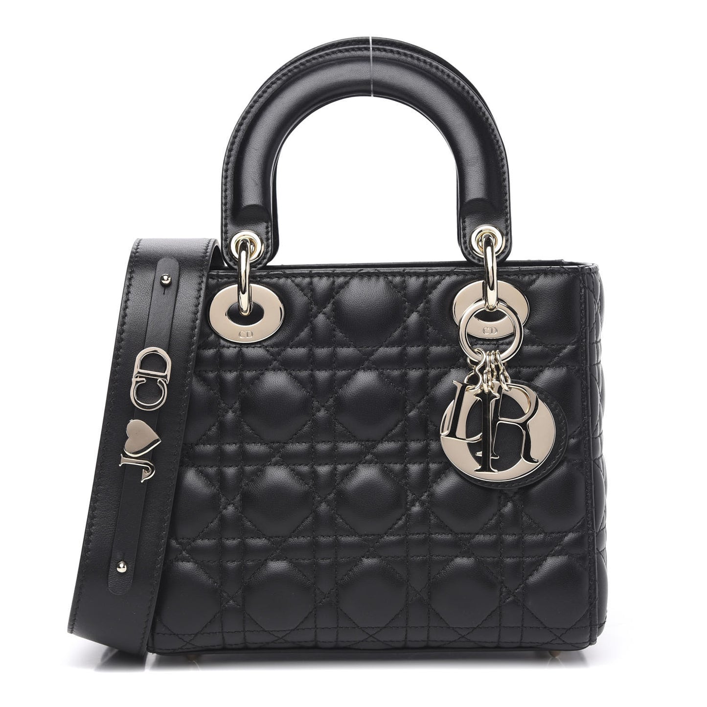 Lambskin Cannage Small My ABCDior Lady Dior Black