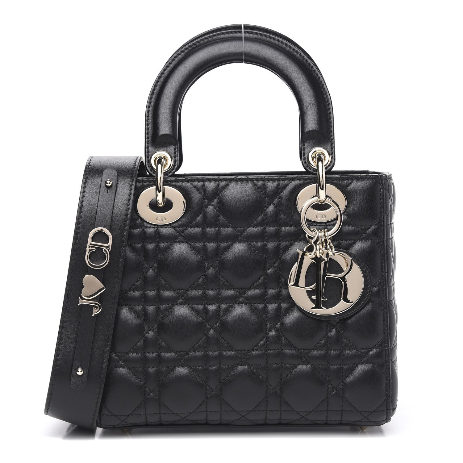 Christian Dior Lambskin Cannage Small My ABCDior Lady Dior Black 1 of 10