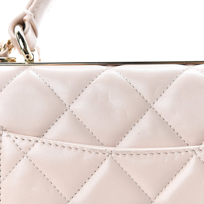 Chanel Lambskin Quilted Small Trendy CC Flap Dual Handle Bag Light Pink 13 of 17