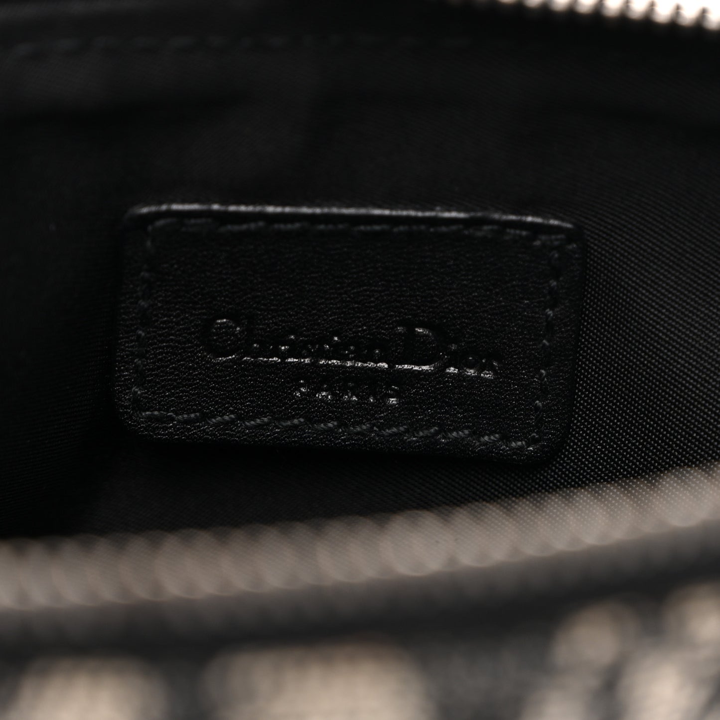 Monogram Mini Saddle Pochette Black