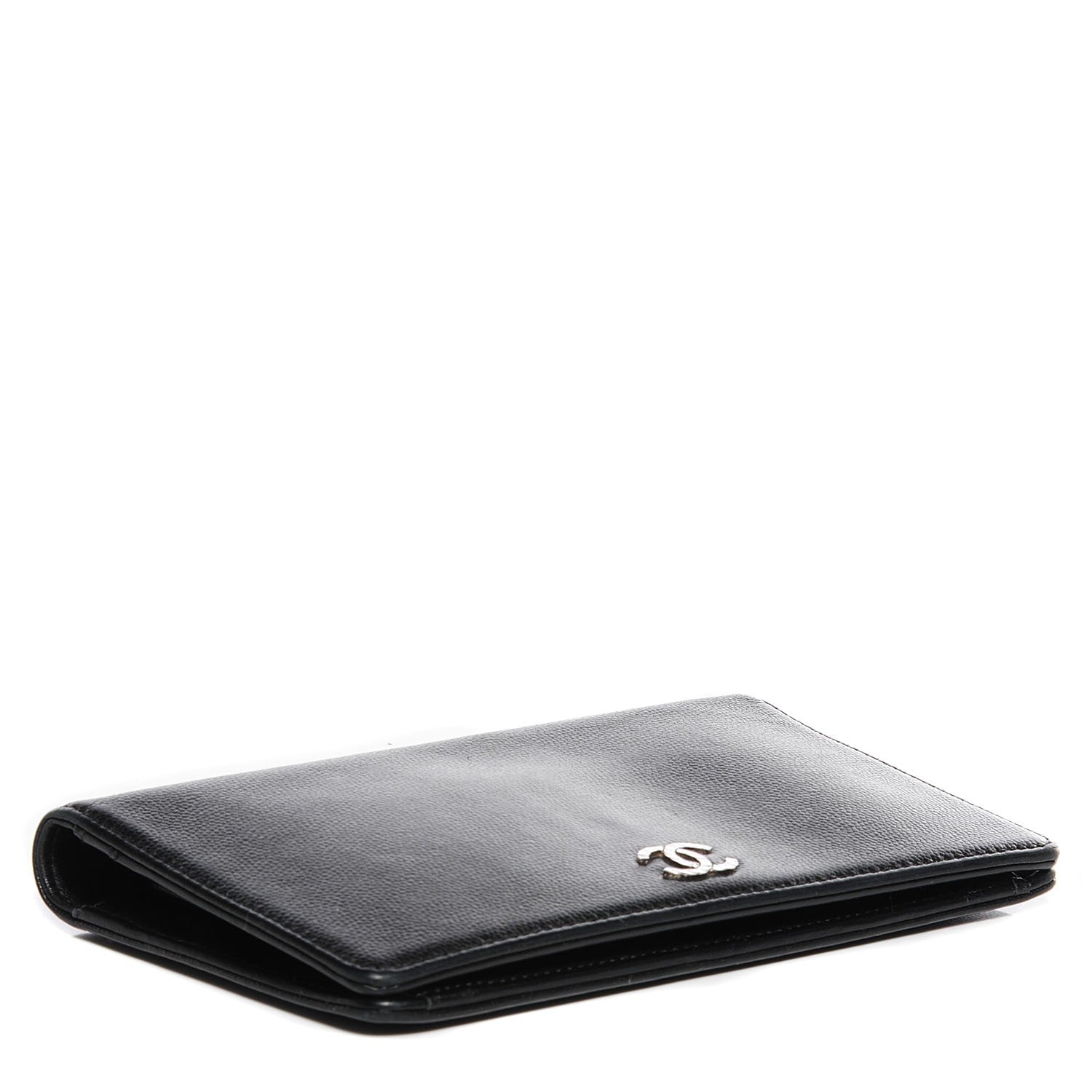Chanel Caviar Sevruga Yen Wallet Black 4 of 8