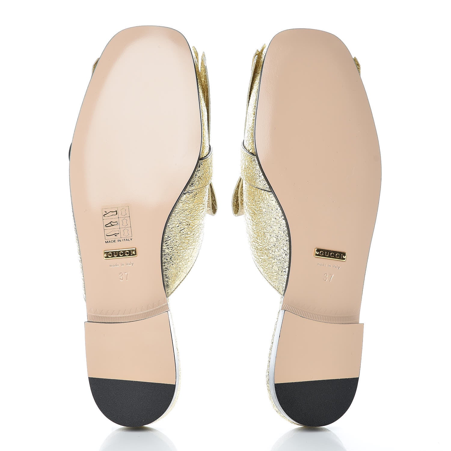 Gucci Galassia Womens GG Marmont Fringe Slippers 37 Platino 7 of 8