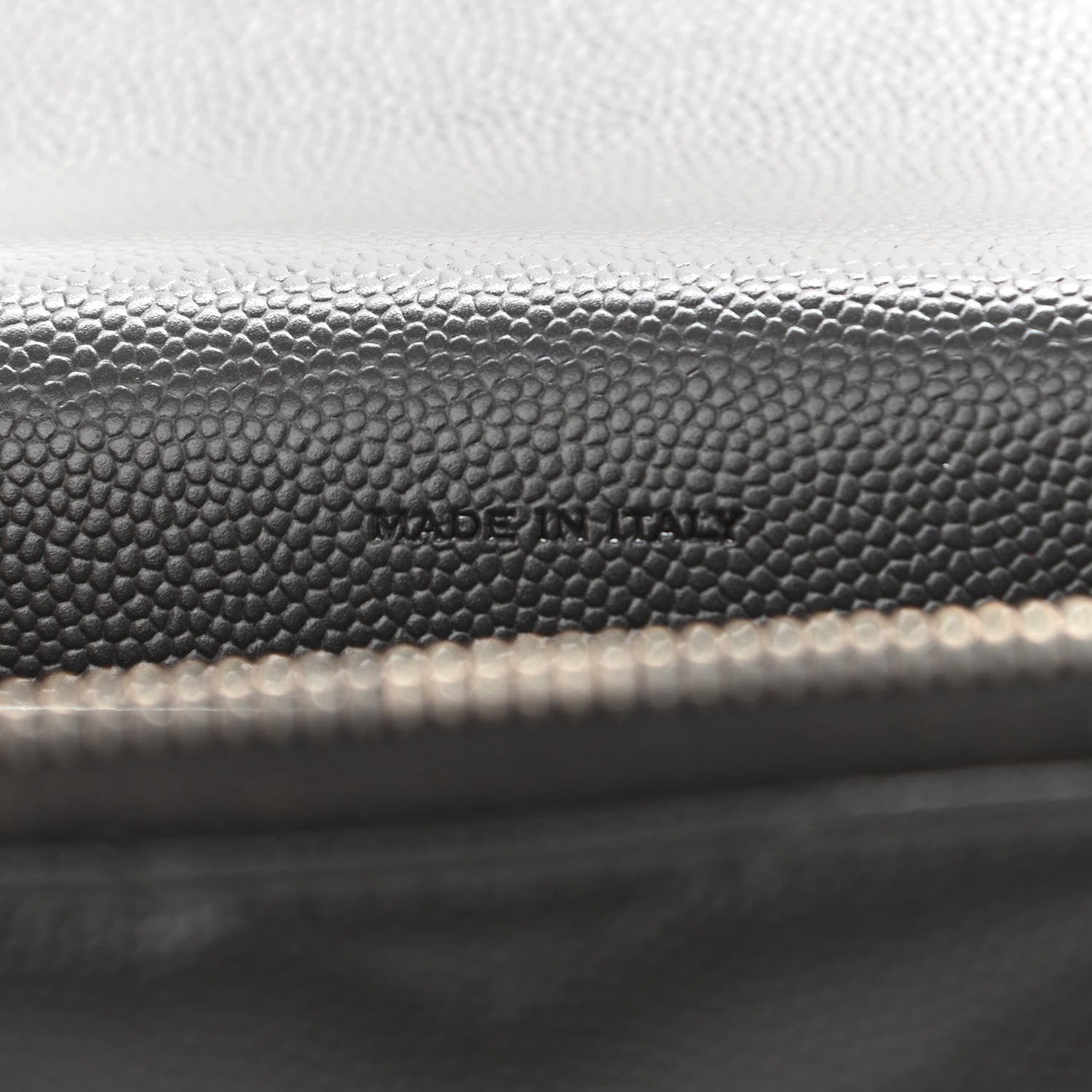 Saint Laurent Grain De Poudre Matelasse Chevron Monogram Envelope Chain Wallet Dark Smog 7 of 11