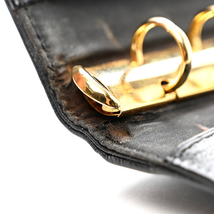 Chanel Goatskin Small Ring Agenda Planner Black 8 of 9