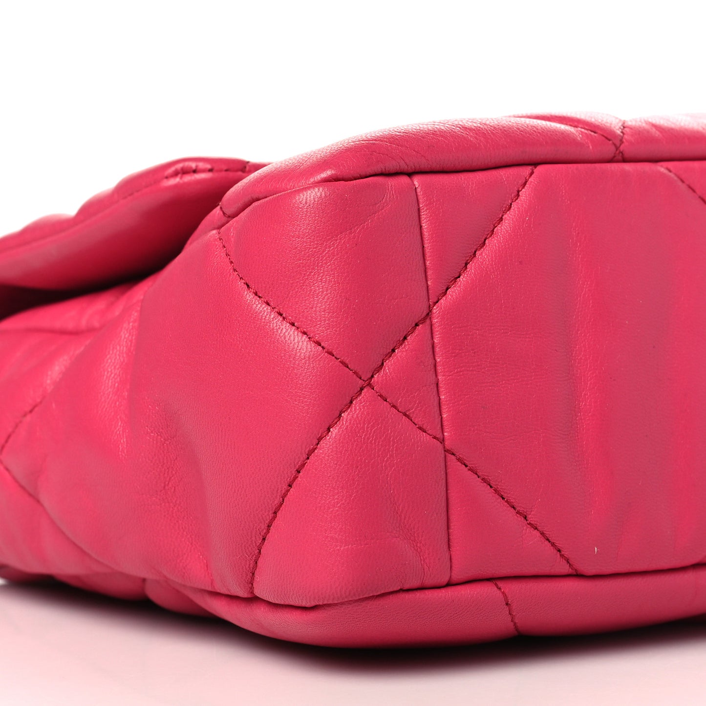 Lambskin Quilted Medium Chanel 19 Flap Dark Pink