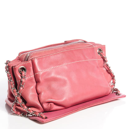 Chanel Lambskin Lax Accordion Hobo Pink 3 of 7