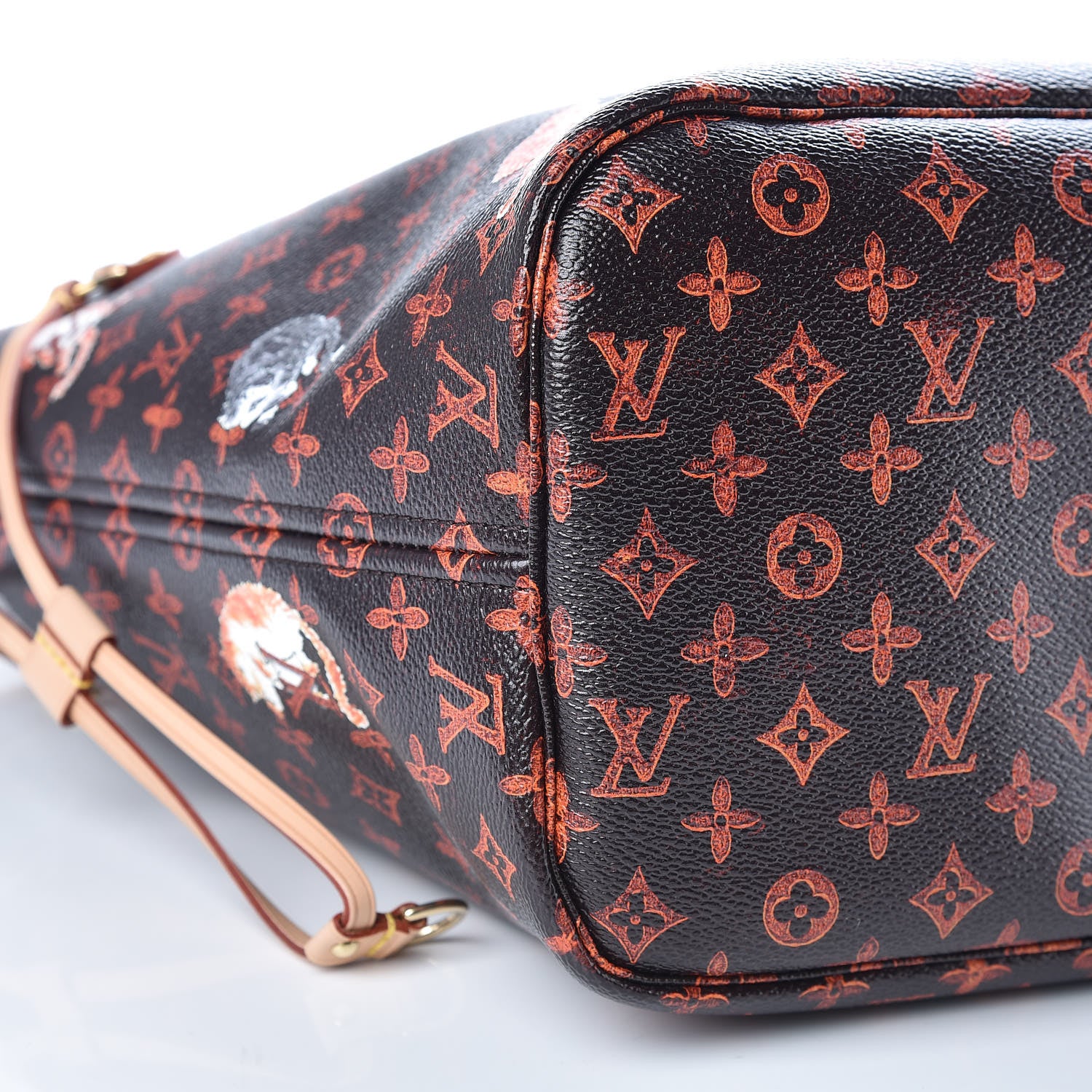 Louis Vuitton Catogram Neverfull MM Marron 9 of 10