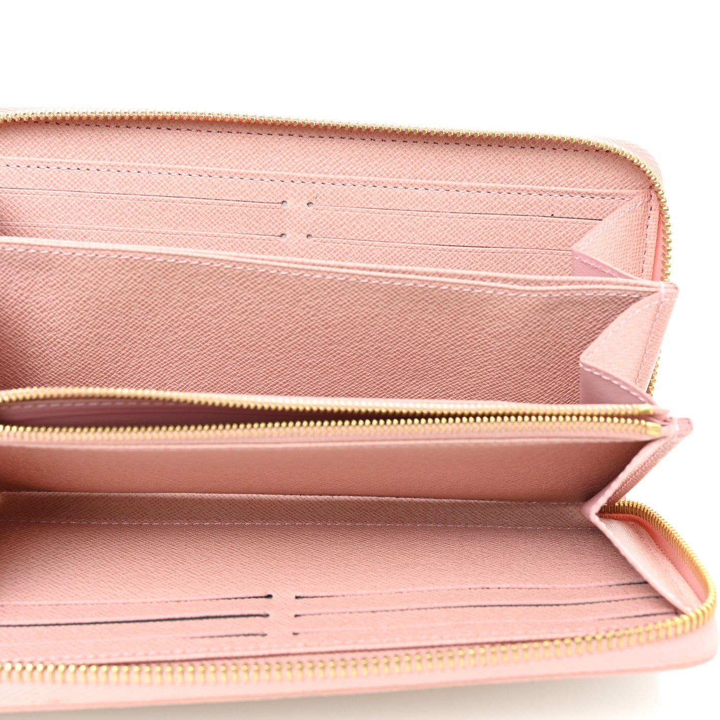 Damier Azur Zippy Wallet Rose Ballerine