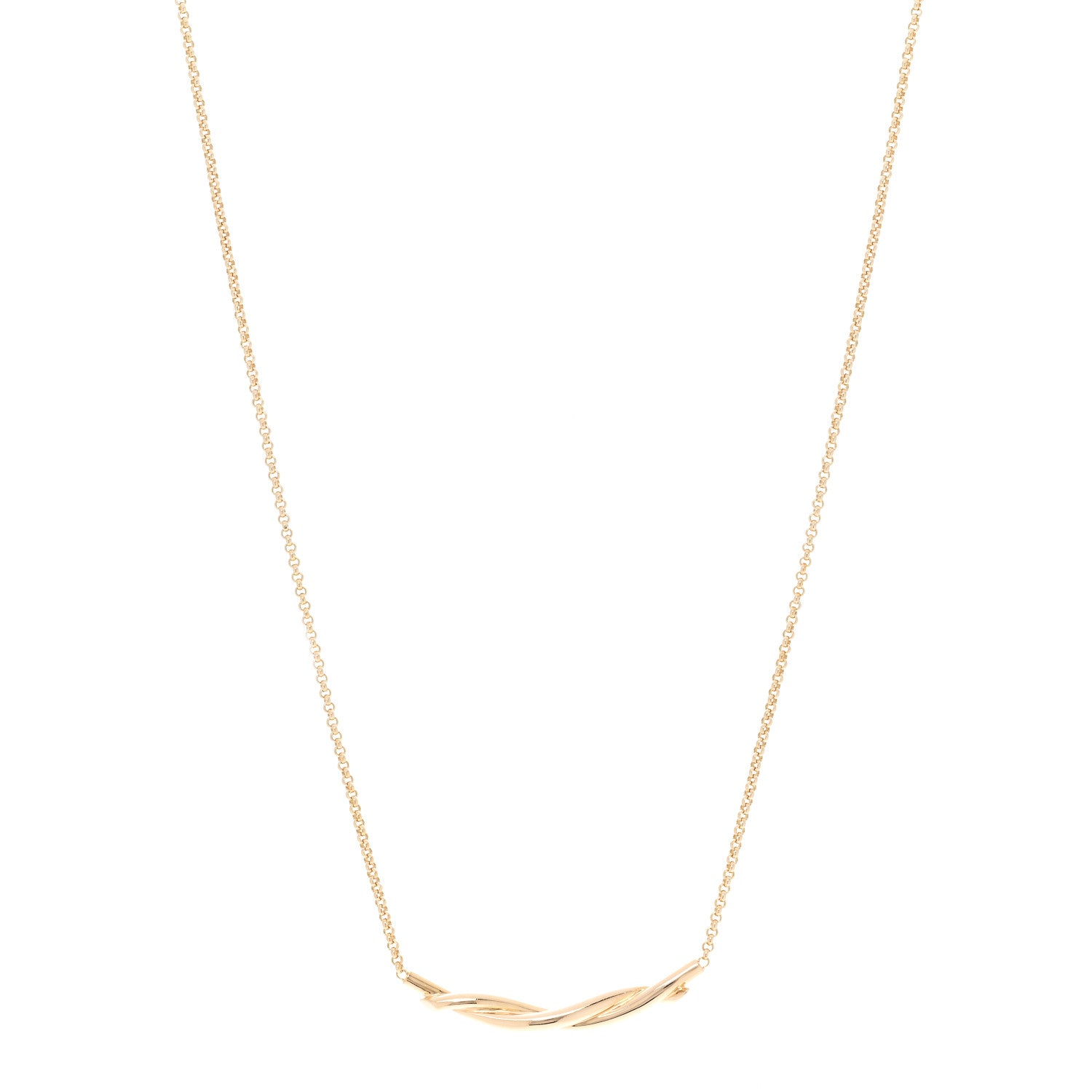 Cartier 18K Yellow Gold Entrelaces Pendant Necklace 1 of 5