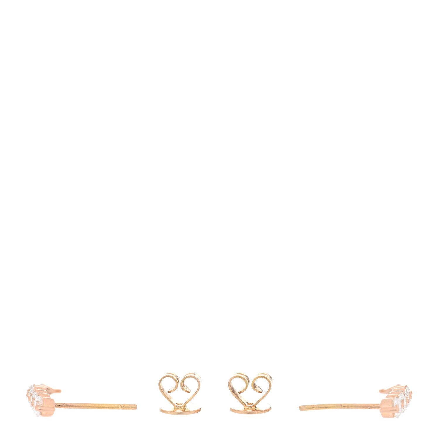 Anita Ko 18K Rose Gold Diamond Short Cascade Earrings 3 of 4