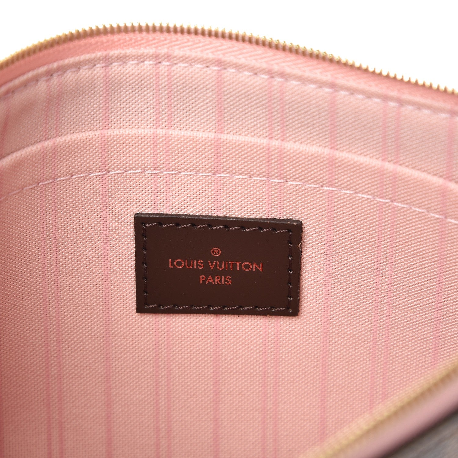 Louis Vuitton Damier Ebene Neverfull MM GM Pochette Rose Ballerine 6 of 7