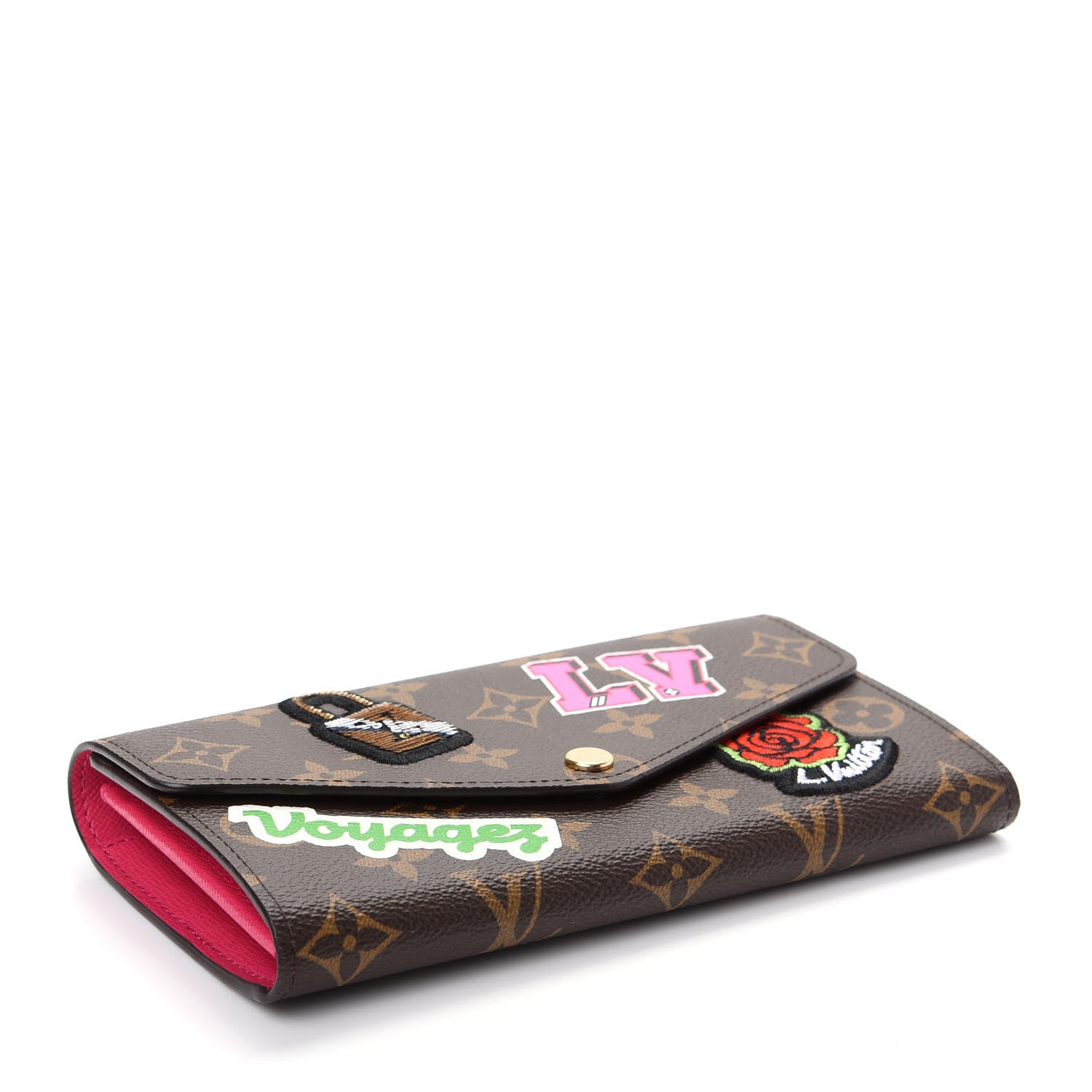 Louis Vuitton Monogram Travel Stickers Sarah Wallet 4 of 7