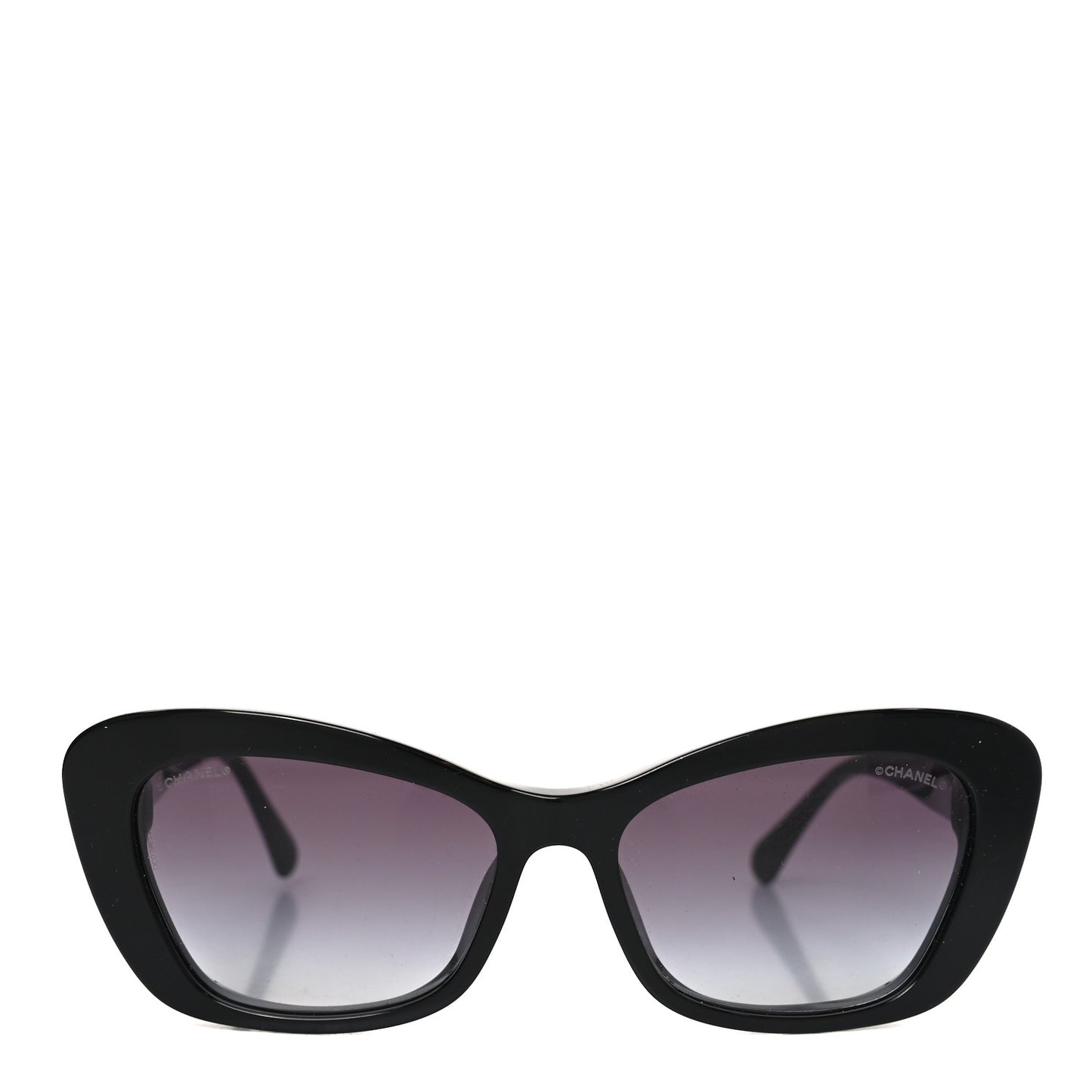 Acetate Pearl Cat Eye CC Sunglasses 5481-H-A Black