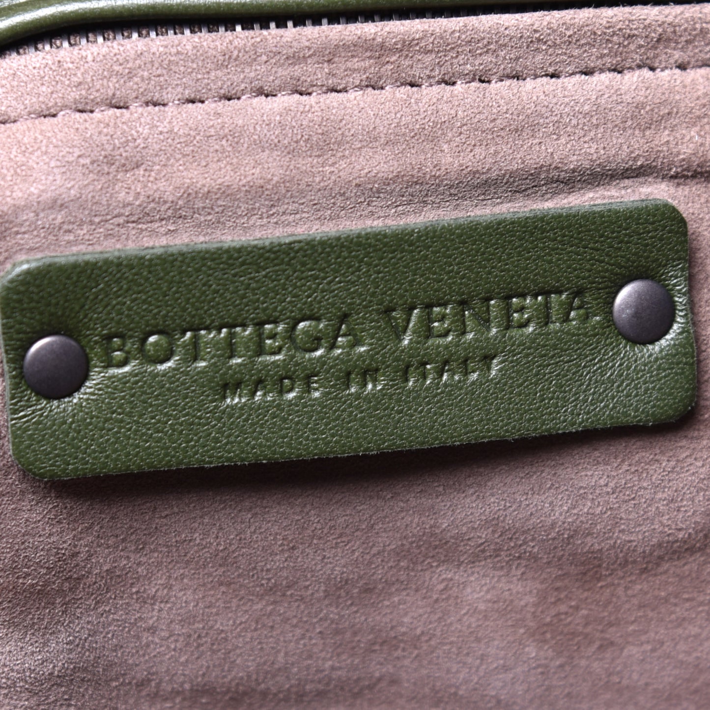 Nappa Intrecciato Bella Tote Moss