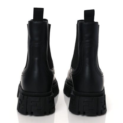 Fendi Calfskin Rubber Fendi Force Chelsea Boots 39 Black 5 of 9
