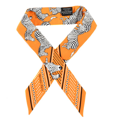 Hermes Silk Les Zebres Twilly 1 of 4
