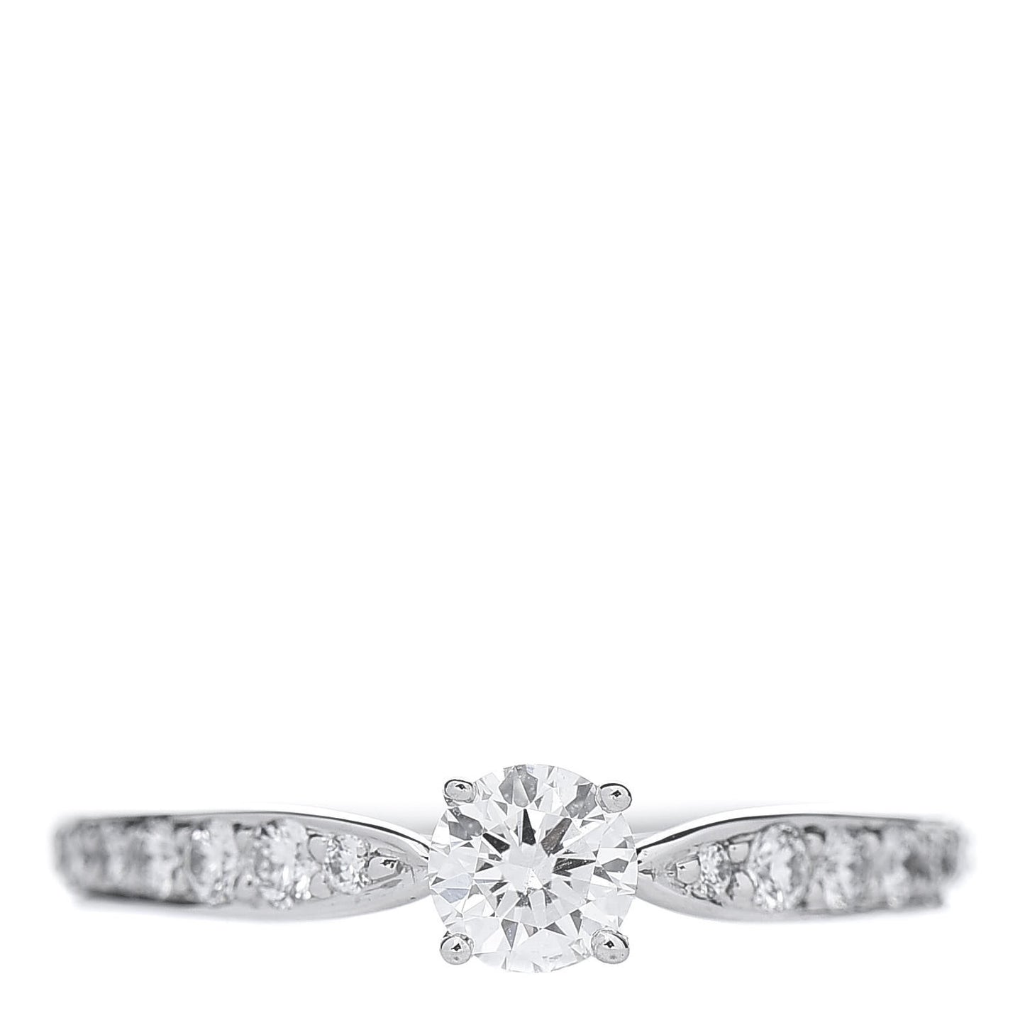 Platinum Diamond .25ct Round Brilliant Harmony Engagement Ring 49 5