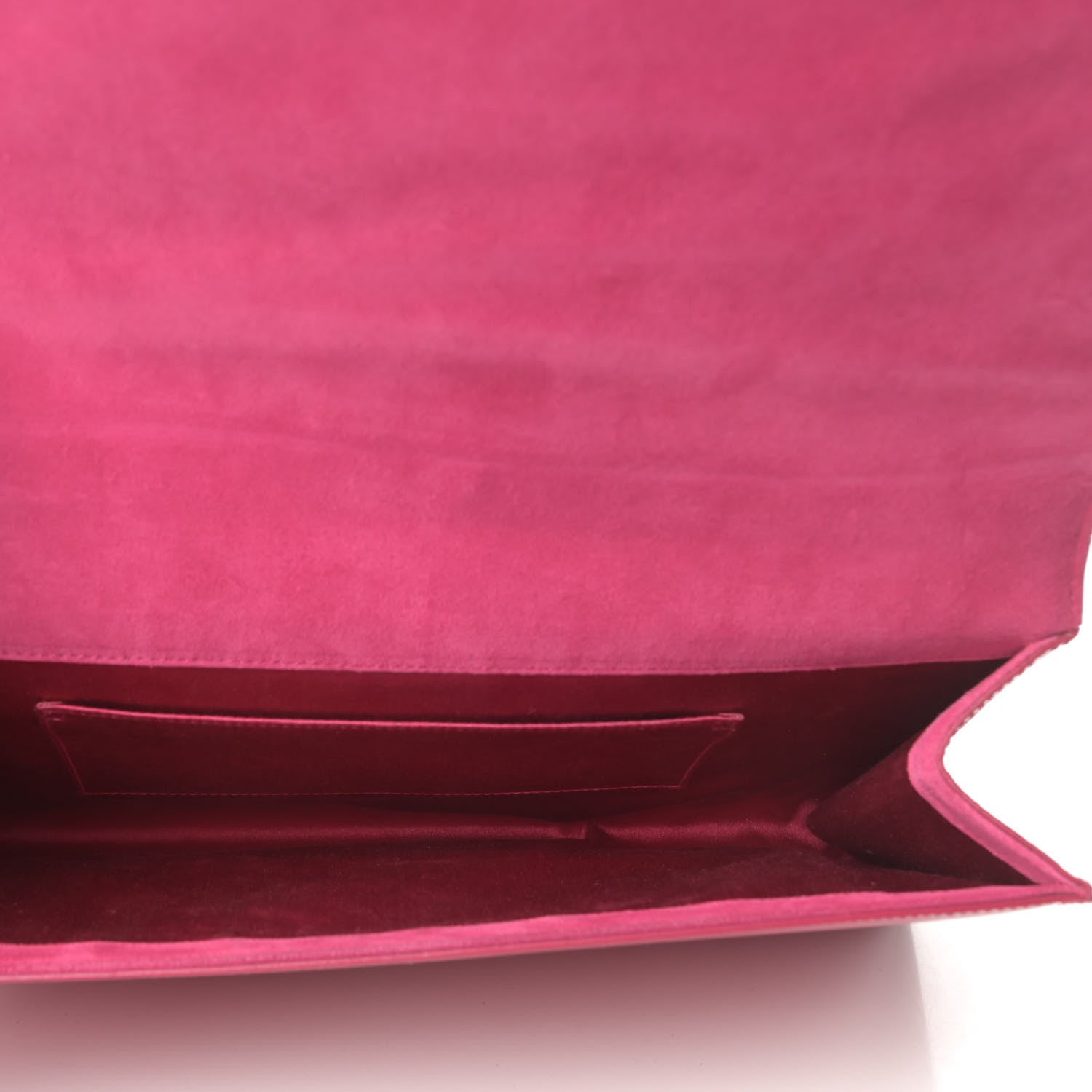 Saint Laurent Patent Monogram Large Belle De Jour Clutch Fuchsia 5 of 7