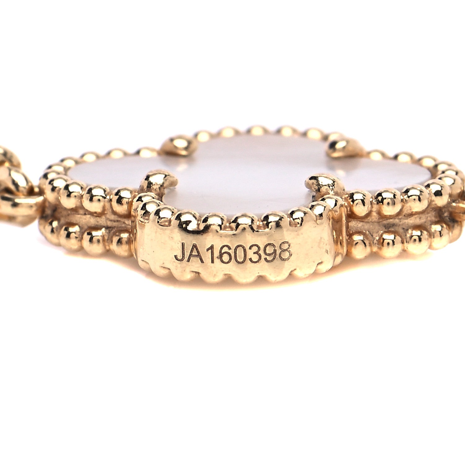 Van Cleef & Arpels 18K Yellow Gold Mother of Pearl 5 Motifs Vintage Alhambra Bracelet 5 of 6