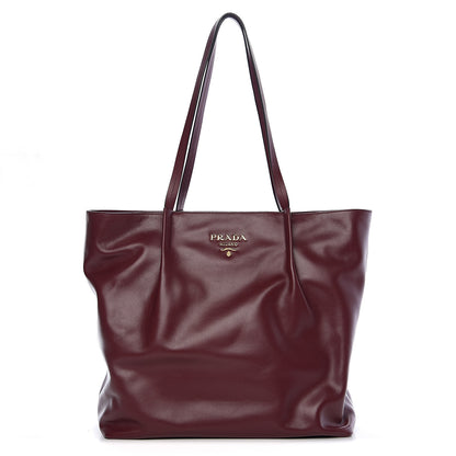 Prada Glace Calfskin City Calfskin Tote Cerise 1 of 8