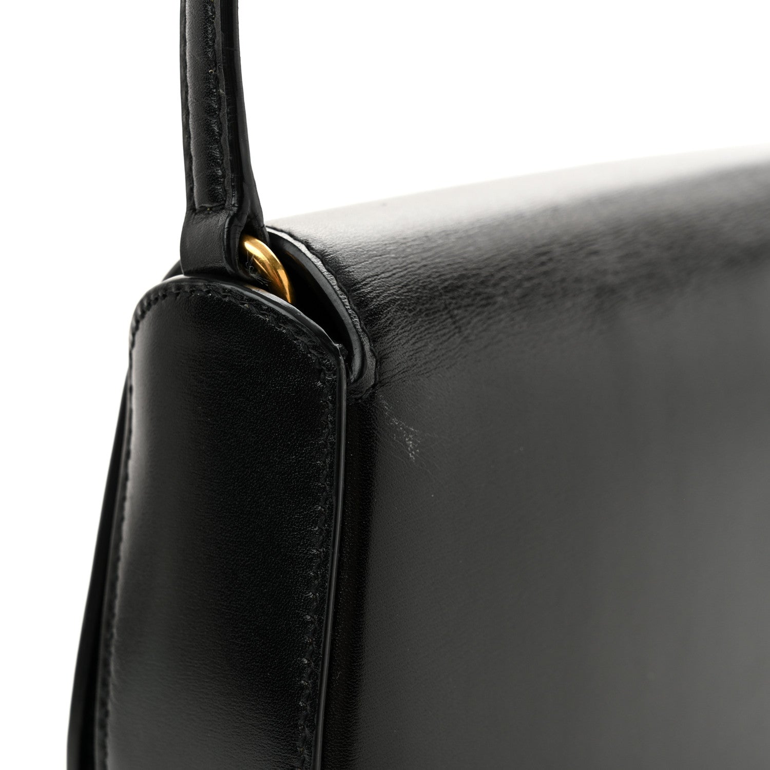 Saint Laurent Box Calfskin Mini Voltaire Shoulder Bag Black 12 of 13