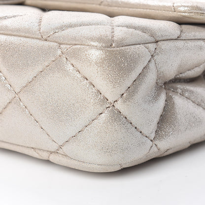 Chanel Iridescent Calfskin Quilted Large Roll 2.55 Reissue Clutch Light Gold 9 of 10