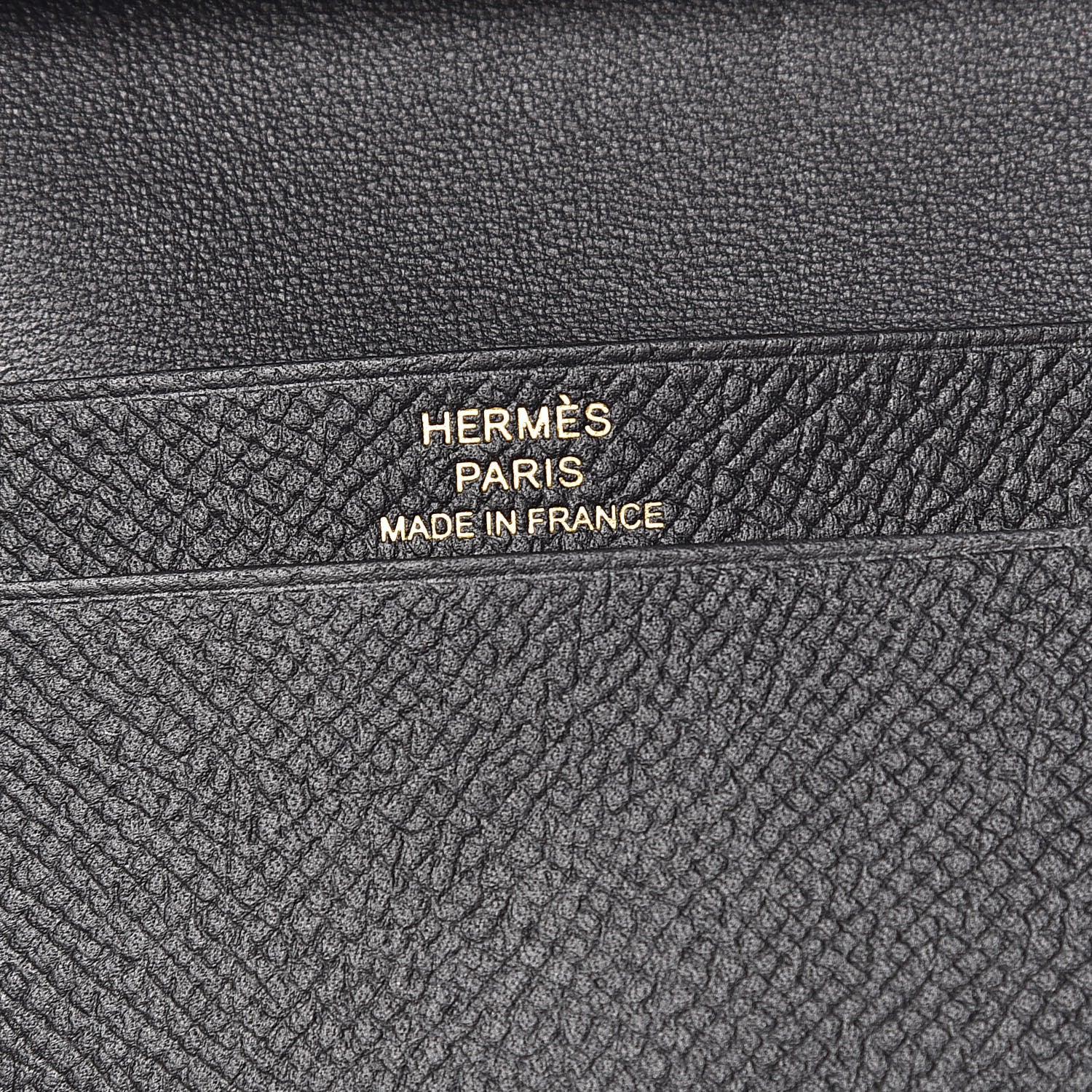 Hermes Epsom Mini Bearn Wallet Black 6 of 8