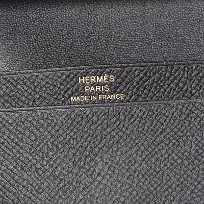 Hermes Epsom Mini Bearn Wallet Black 6 of 8