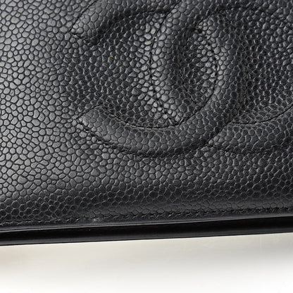 Chanel Caviar Timeless CC Yen Wallet Black 13 of 17