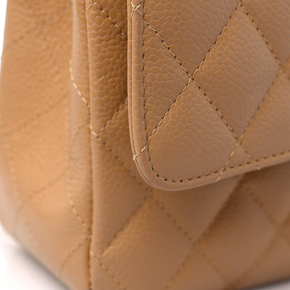 Chanel Caviar Quilted Medium Double Flap Beige 14 of 14