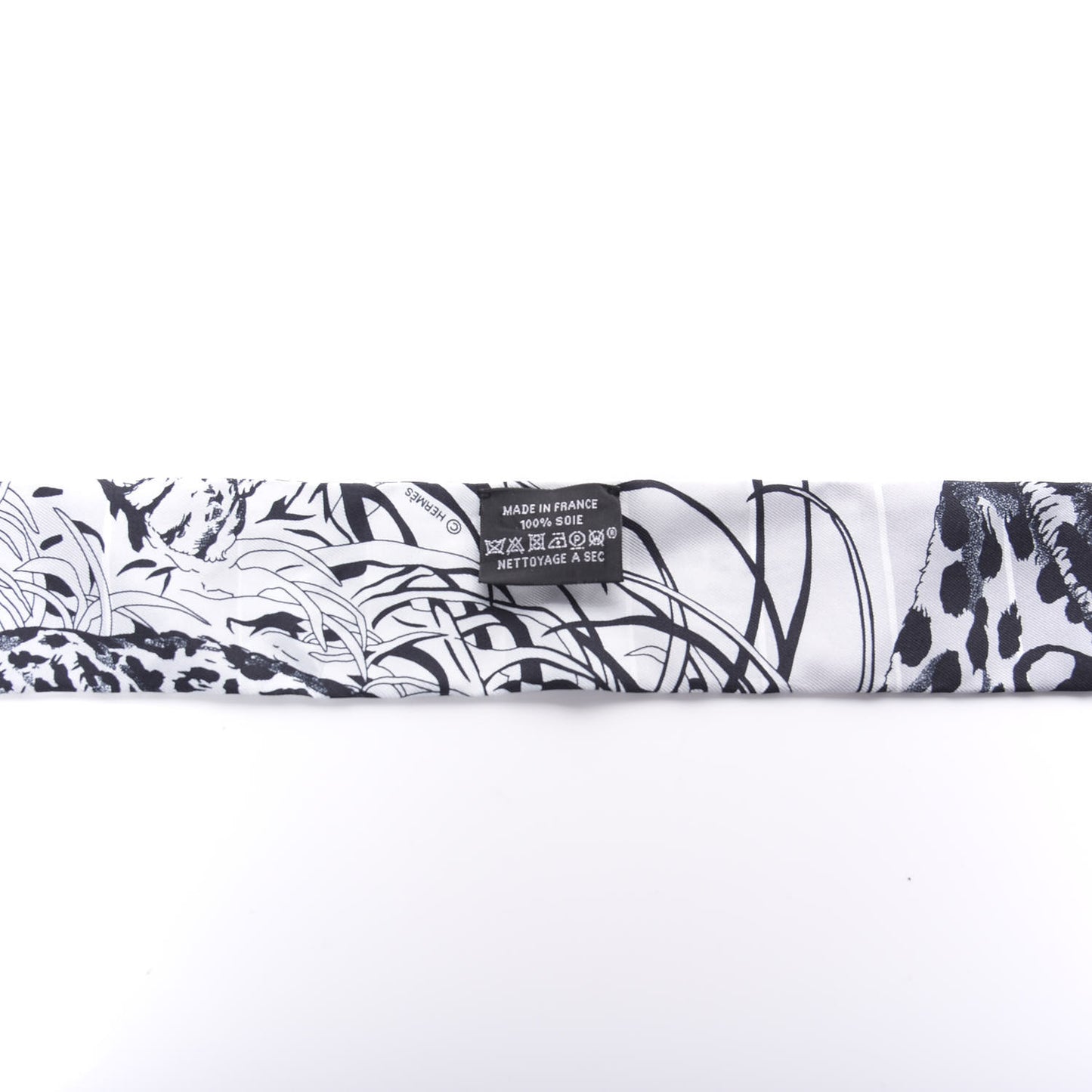 Silk Jungle Love Rainbow Twilly Gris Black White