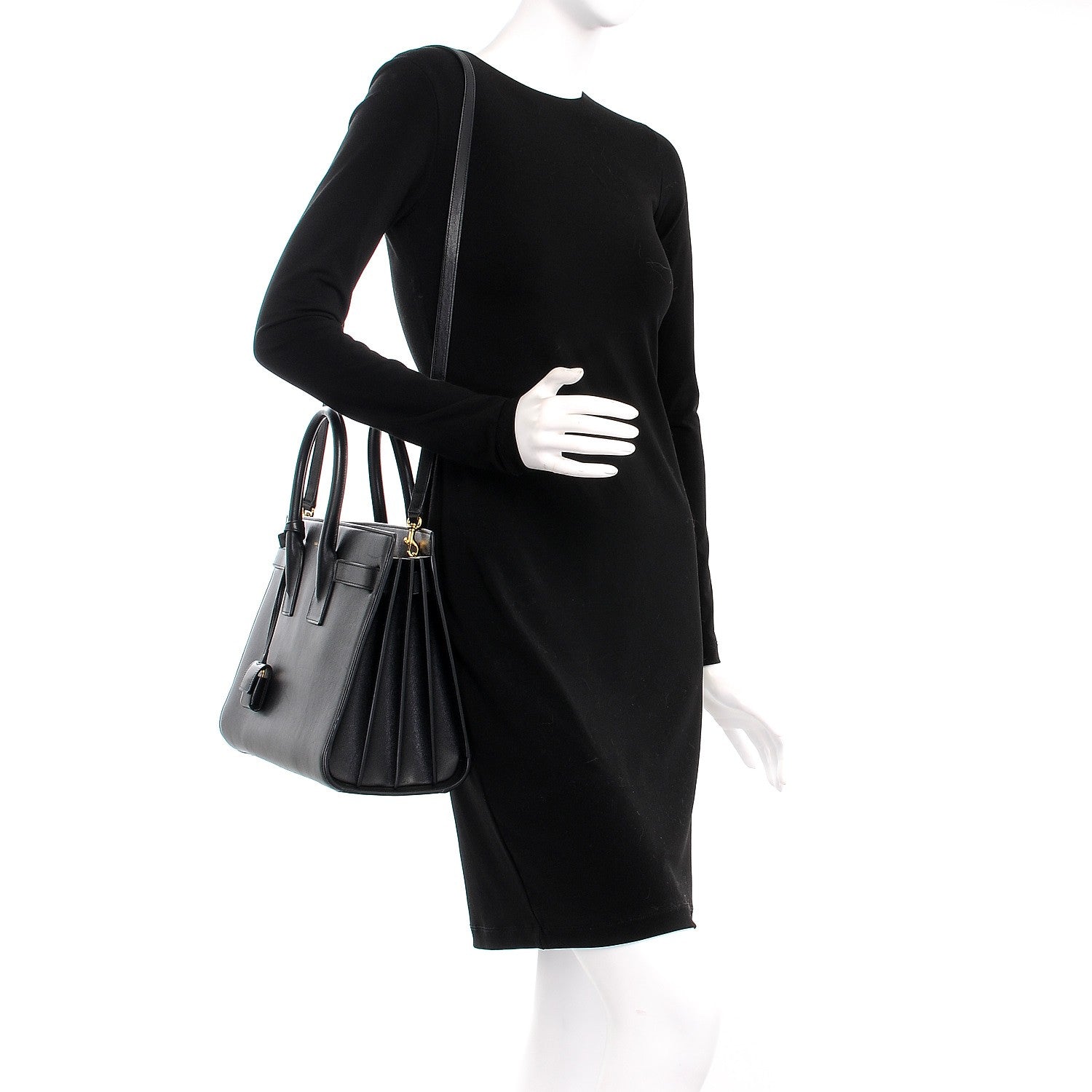 Saint Laurent Calfskin Small Sac De Jour Black 2 of 11