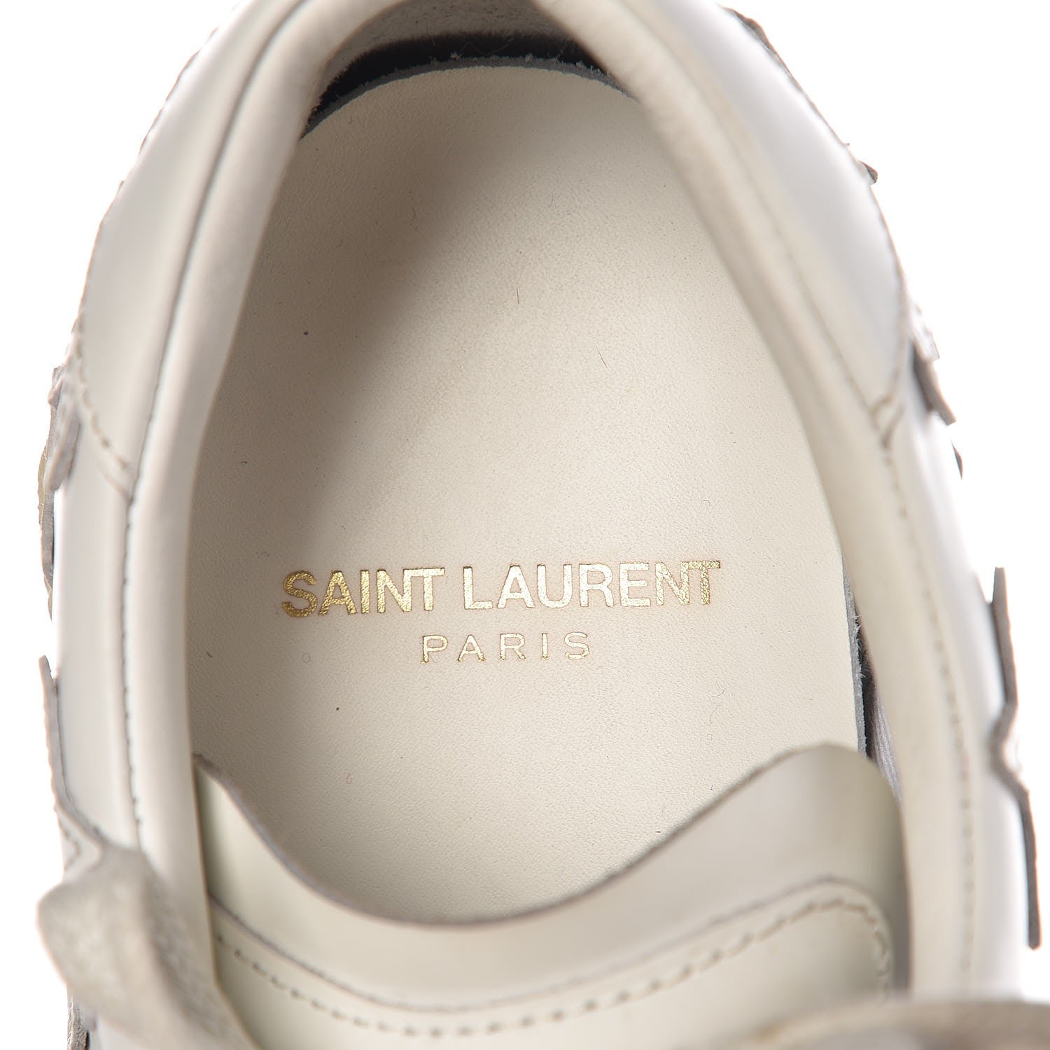Saint Laurent Nappa Star Court Sneakers 37.5 White 10 of 10
