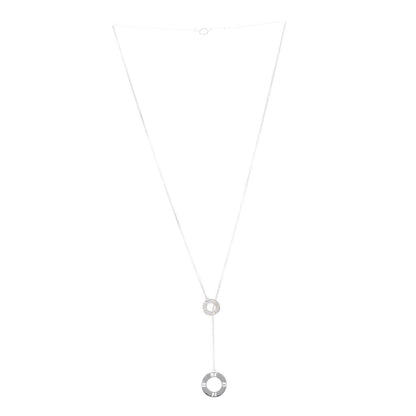 Tiffany Sterling Silver Atlas Lariat Pendant Necklace 3 of 5