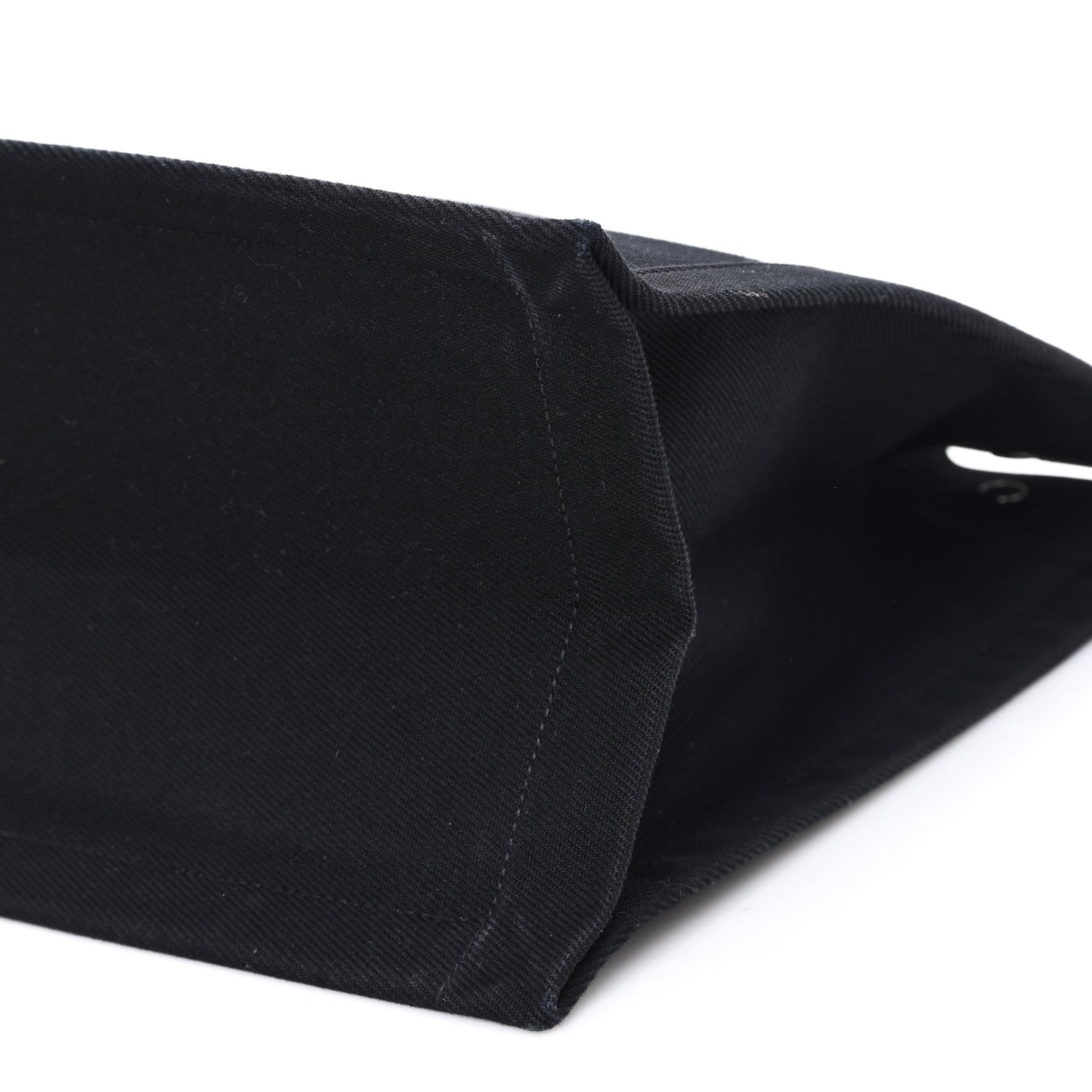 Saint Laurent Linen Calfskin Rive Gauche Tote Black 10 of 10