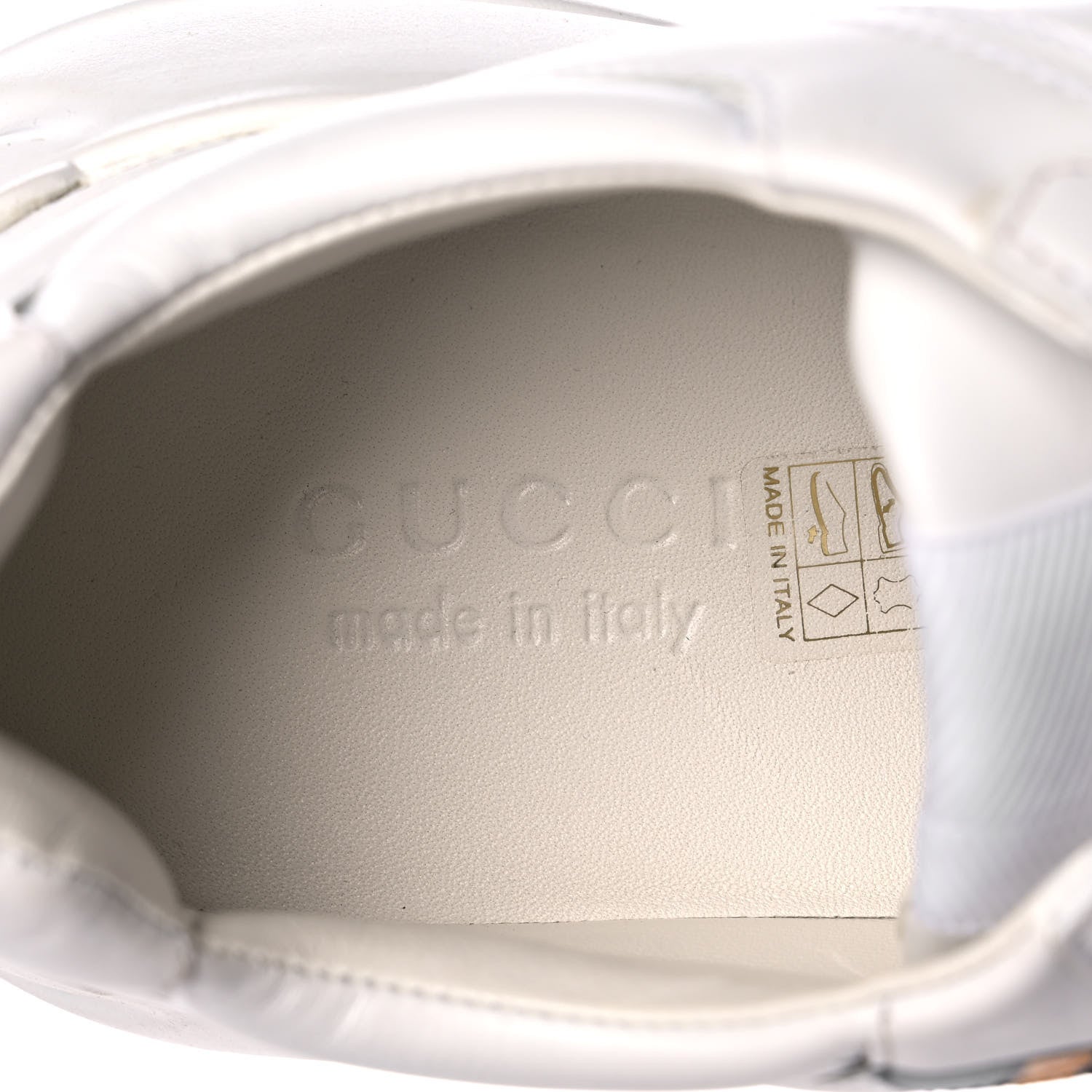 Gucci Calfskin Worldwide Mens Rhyton Sneakers 9 Great White 7 of 9