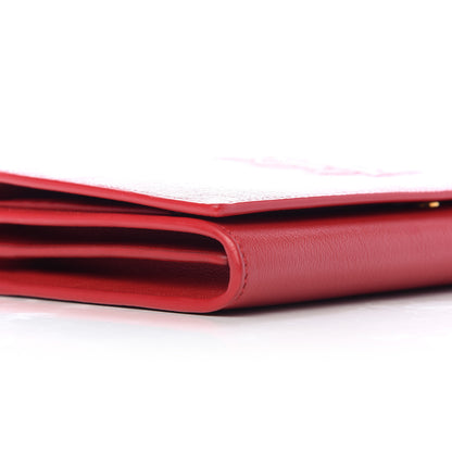 Saint Laurent Calfskin Belle de Jour Chain Clutch Rouge Orient 6 of 10