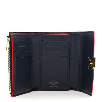 Louis Vuitton Taurillon Capucines Compact Wallet Marine Rouge 5 of 7