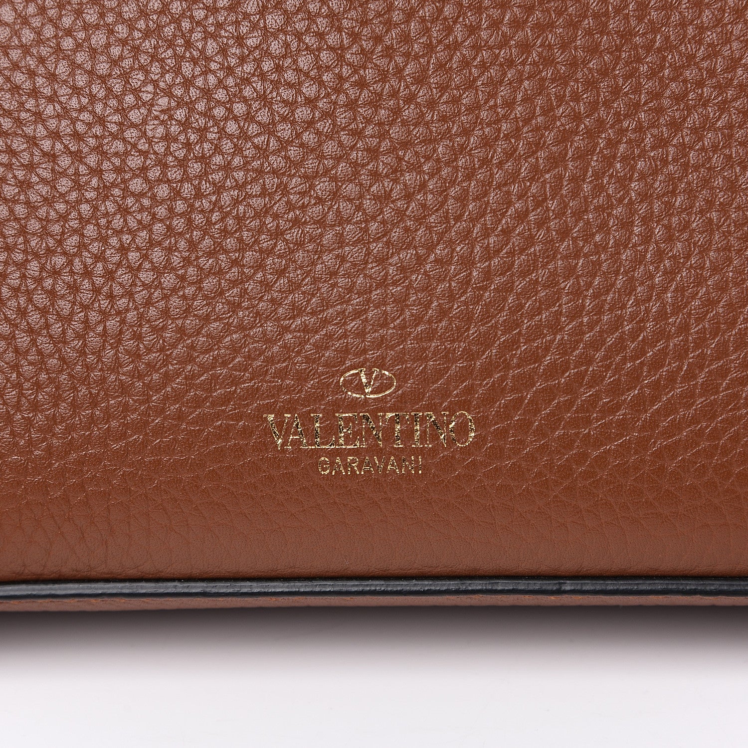 Valentino Garavani Pebbled Calfskin Medium Rockstud Flip Lock Crossbody Bag Bright Cognac 9 of 9