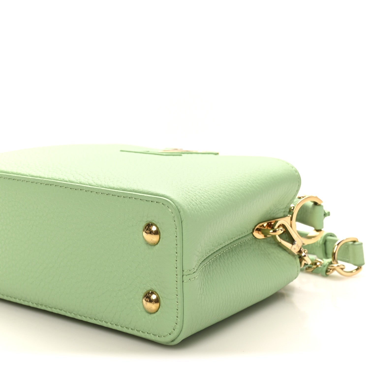 Louis Vuitton Taurillon Mini Capucines Vert Pomme 9 of 9