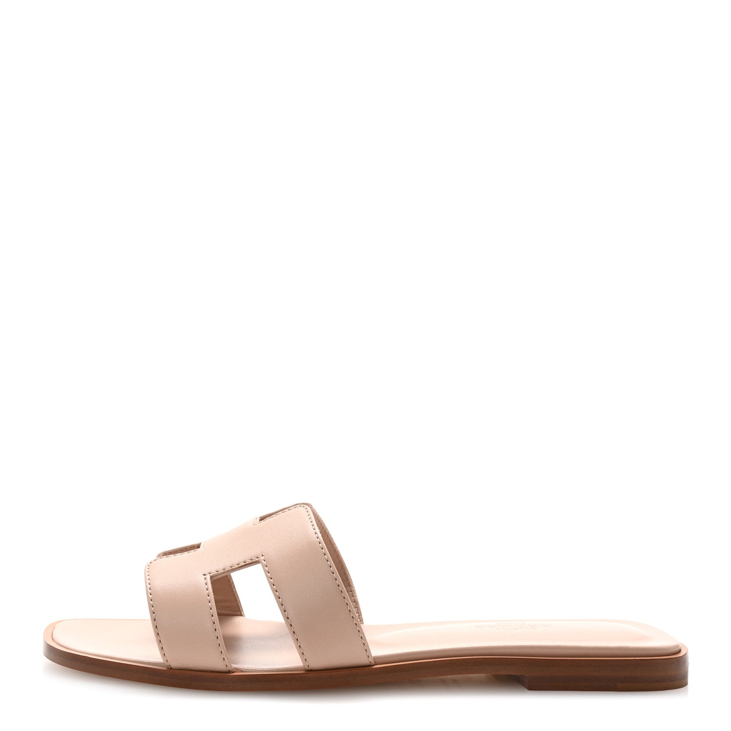 Box Calfskin Oran Sandals 37.5 Rose Pale