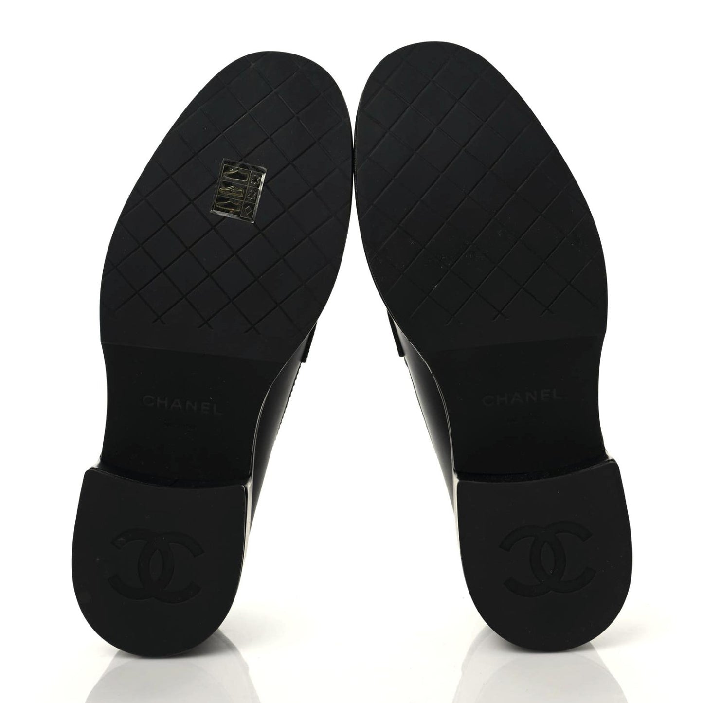 Calfskin CC Platform Loafers 40 Black
