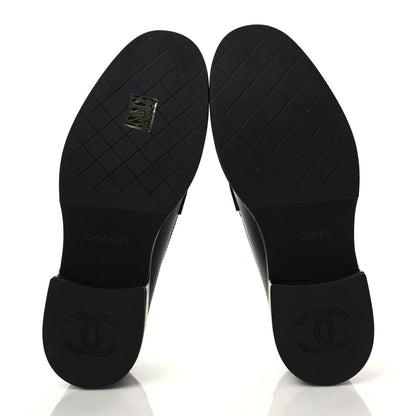 Chanel Calfskin CC Platform Loafers 40 Black 9 of 11