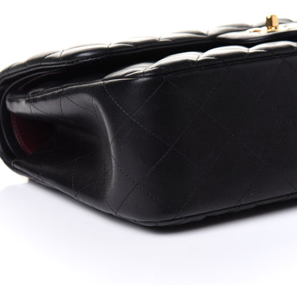 Chanel Lambskin Quilted Jumbo Double Flap Black 11 of 12