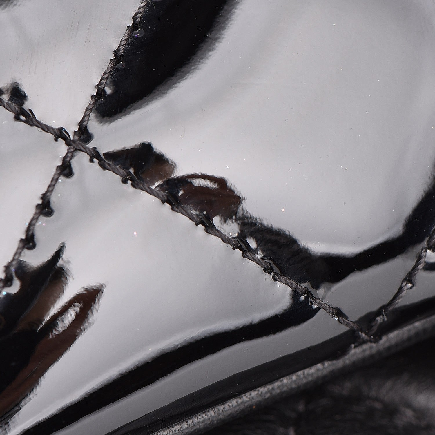 Chanel Patent Quilted Crossbody Black 12 of 14