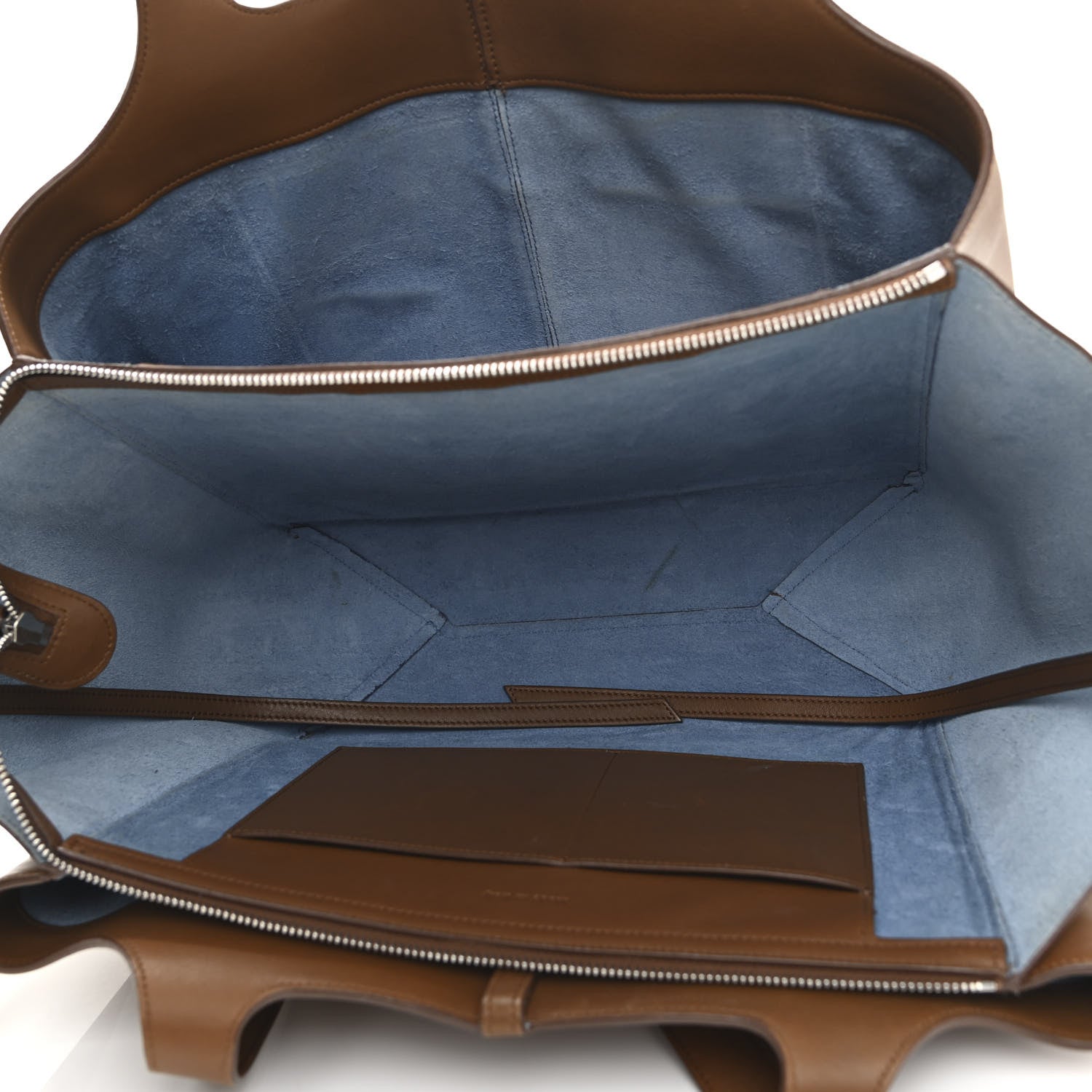 Celine Calfskin Medium Tri-Fold Bag Taupe 5 of 12