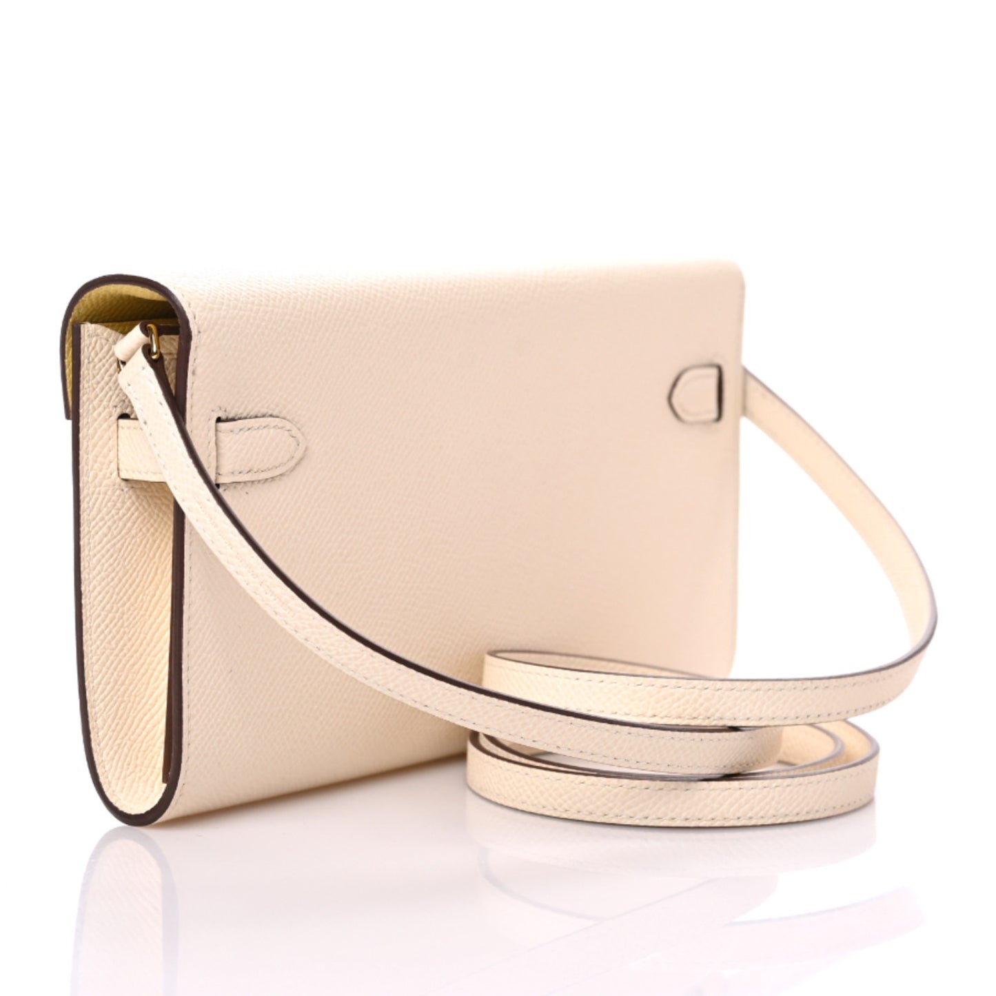 Epsom Verso Kelly Wallet To Go Nata Jaune Poussin