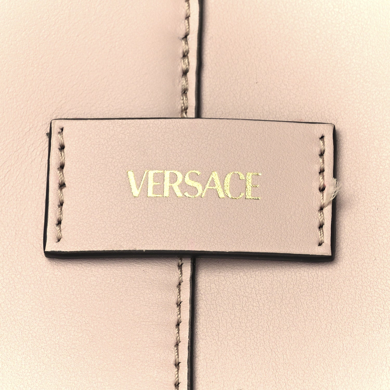Versace Calfskin Palazzo Tote Beige 9 of 13