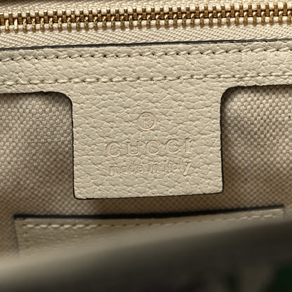 Gucci Canvas Flora Medium Jackie Hobo White 6 of 12